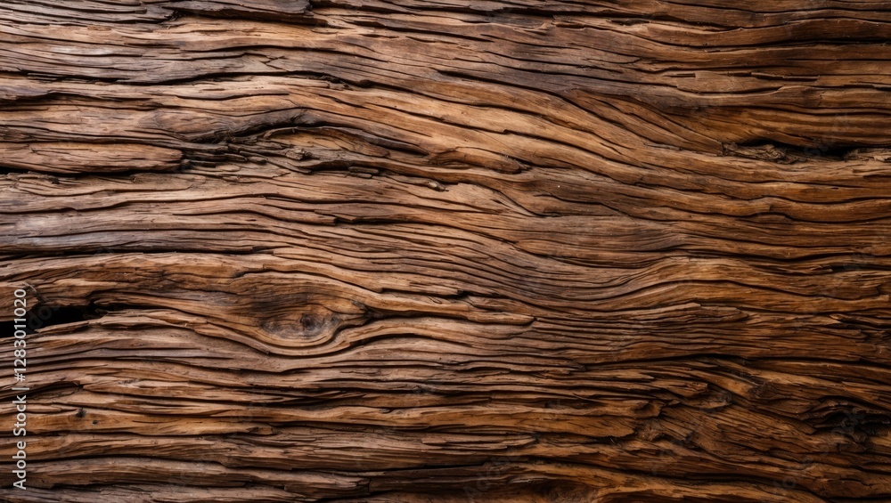Poster Textured wooden surface with visible grain patterns and natural brown tones in a rustic style suitable for various backgrounds and designs