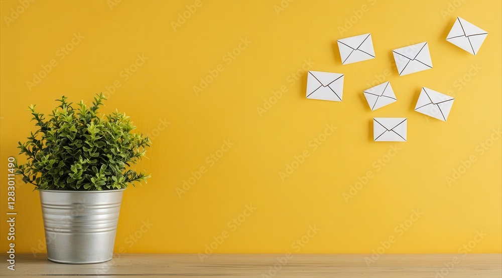 Poster digital marketing and content marketing personalization. personalized email marketing automation too
