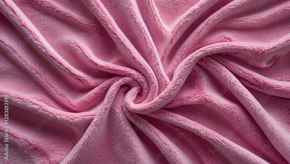 Poster soft pink velour texture background with gentle folds and creases ideal for cozy design projects and