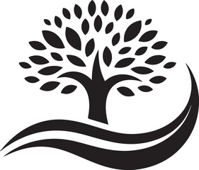 vector tree silhouette