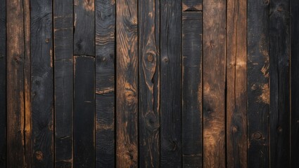 Fototapeta premium Vintage wooden texture with dark and light tones for rustic background design and creative projects.