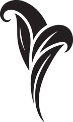 black and white flower