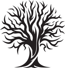 abstract tree silhouette