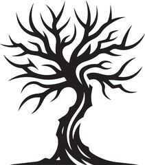 vector silhouette tree