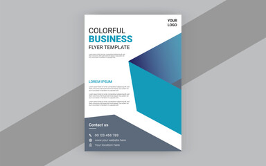 Corporate business flyer design template