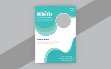 Corporate business flyer design template