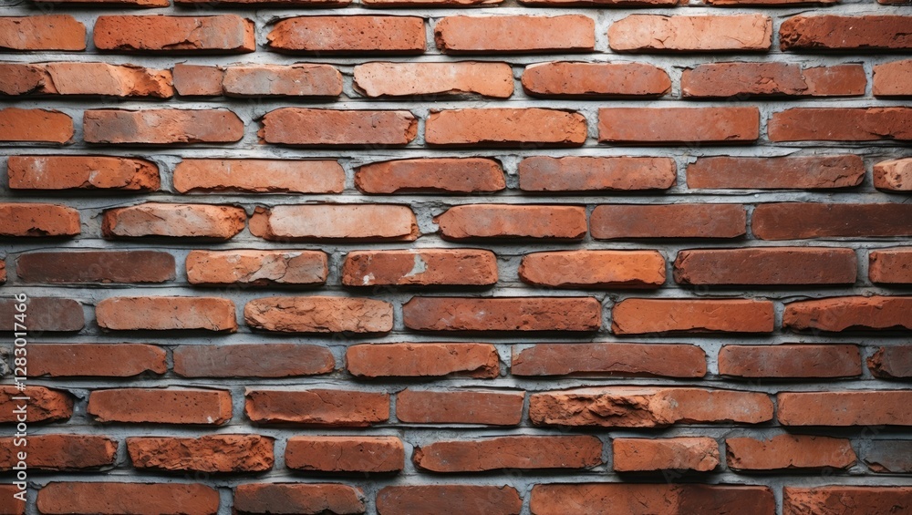 Poster textured red brick wall background ideal for architectural and interior design projects. perfect for