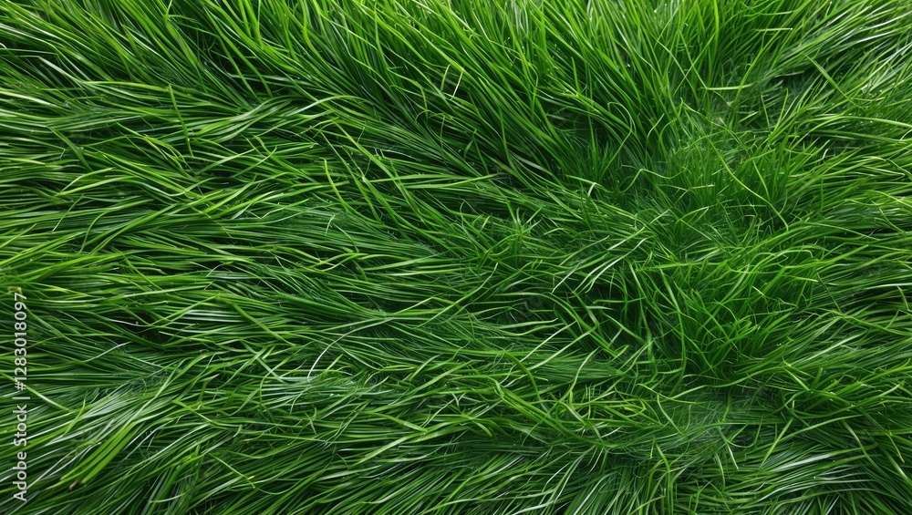 Aufkleber vibrant artificial green grass texture ideal for landscaping design and background use in digital an