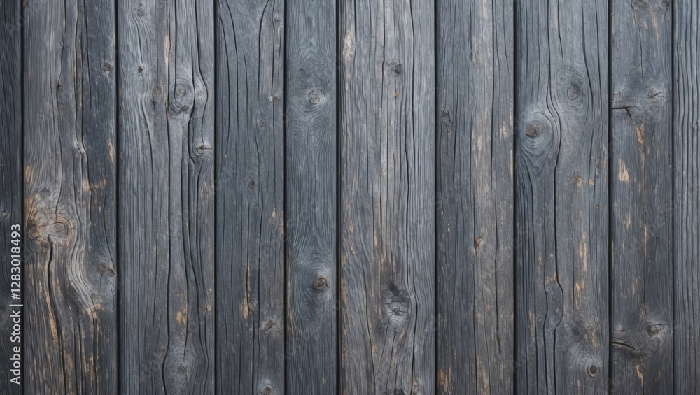 Poster dark weathered wooden planks background with visible knots and grain patterns in a textured arrangem