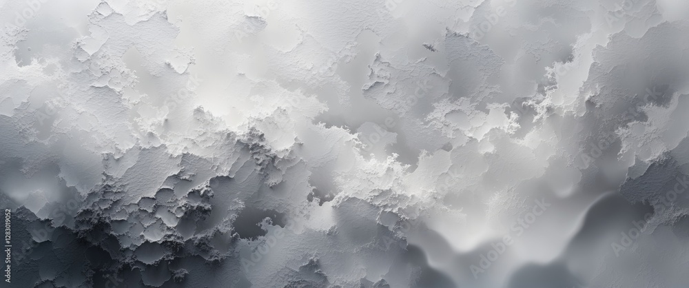Poster abstract gray textured background with layered patterns and uneven surfaces in shades of white and b
