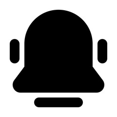 Bell Ringing Filled Icon Vector