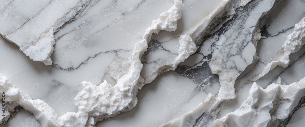 Aufkleber marble texture background with white and gray veining suitable for interior design and architecture 