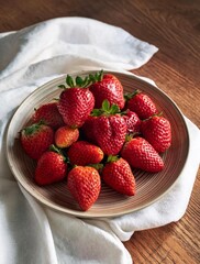 おいしそうなイチゴ、コピースペース