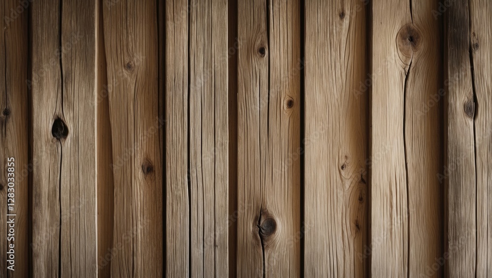 Poster wooden planks background with vertical lines showcasing natural grain patterns and texture in warm t
