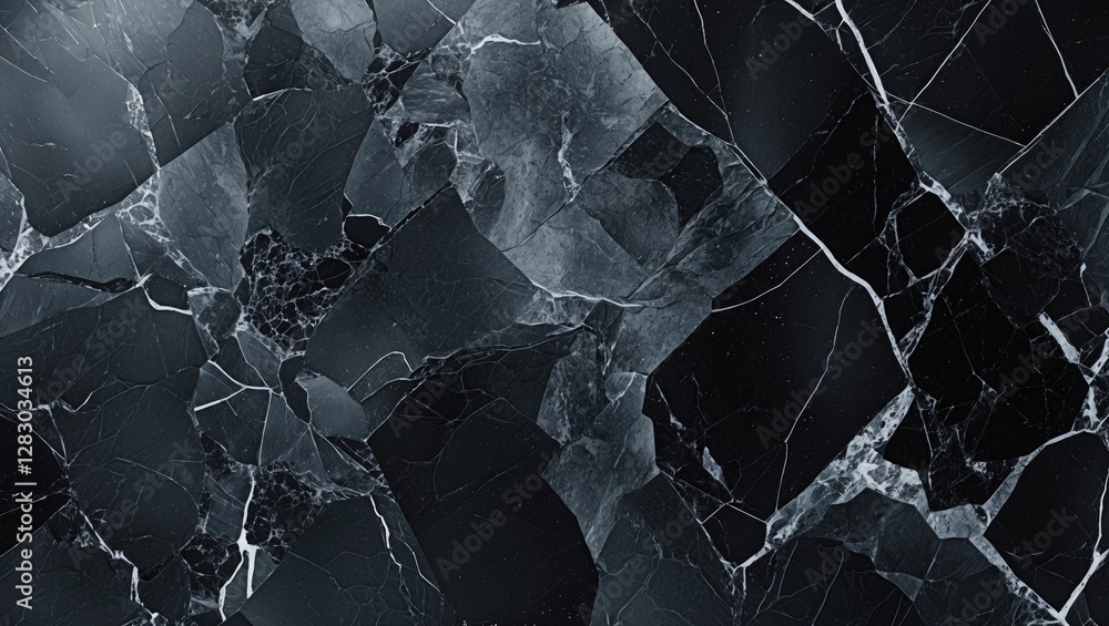Poster black marble texture background with intricate natural patterns in shades of black and white for ele