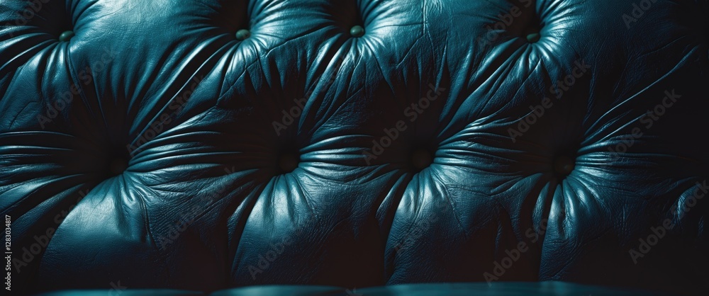 Poster textured black leather upholstery with deep buttons creating a sophisticated and elegant background 