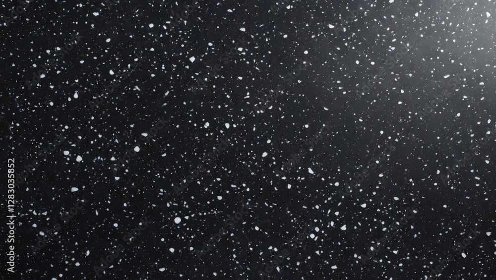 Aufkleber black terrazzo marble texture with white speckles high resolution for elegant surface design and arc