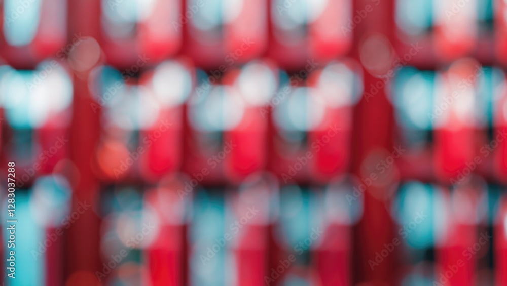 Poster abstract blurred red wooden texture with bright colors creating an artistic out of focus background 