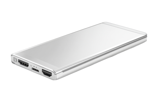 Sleek portable charger for devices