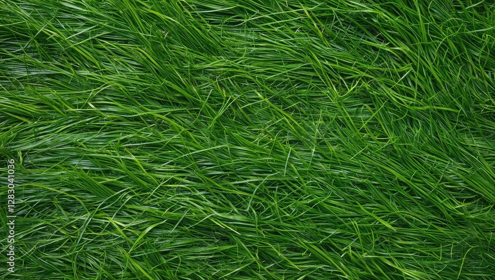 Poster green grass texture close-up for use in design and background applications