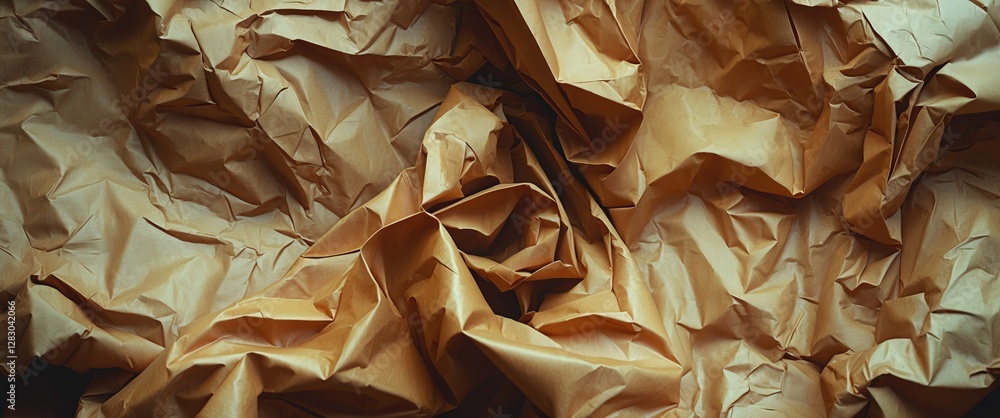 Poster crumpled brown paper texture backgrounds for creative design projects and artistic applications. ide