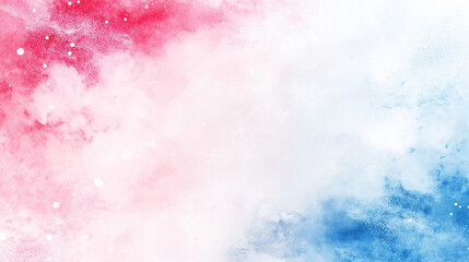 Obraz premium Abstract Watercolor Swirl: A captivating blend of vibrant hues, where red, white, and blue gracefully merge in a dreamy swirl.