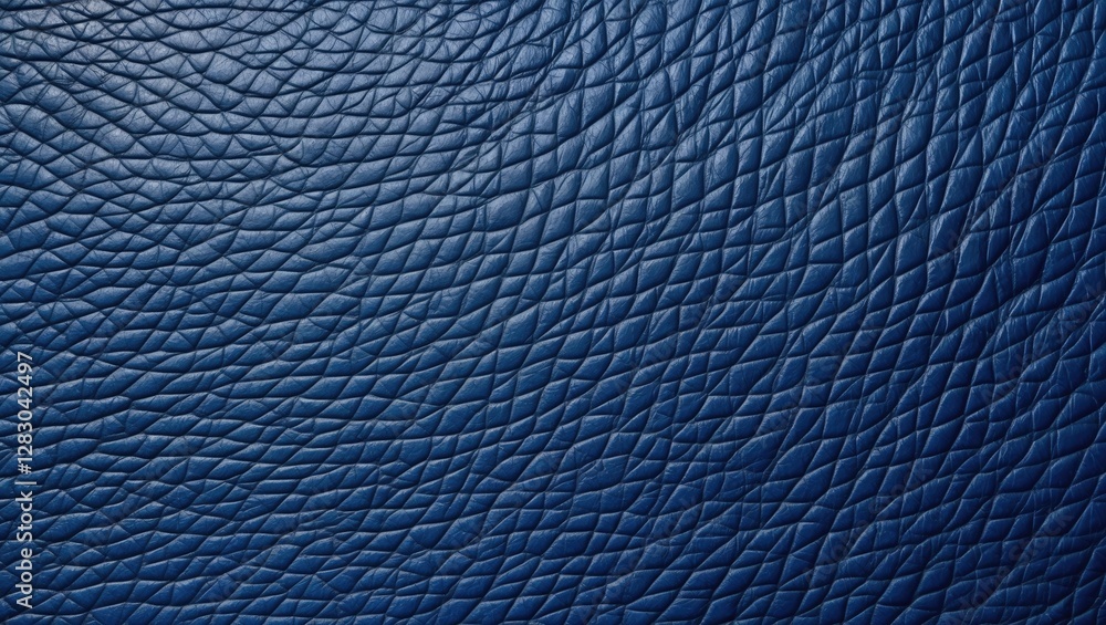 Poster deep blue textured leather background with intricate patterns suitable for design and creative proje