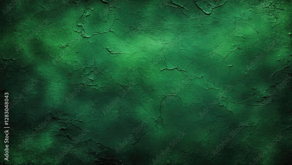 Poster textured green abstract background with uneven surface patterns and gradients suitable for various g