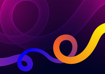 Digital technology Wavy background. Wave shape gradient concept. Design for fluid curve connect telecoms internet online fiber