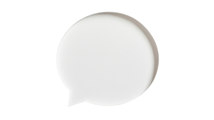 Empty speech bubble used for design purposes