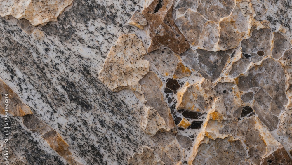 Poster natural granite stone texture with diverse colors and patterns suitable for backgrounds and design a
