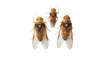 Cicadas highlight unique traits on white