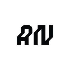AN monogram logo design letter text name symbol monochrome logotype alphabet character simple logo