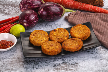 Fried potato crispy golden hash brown