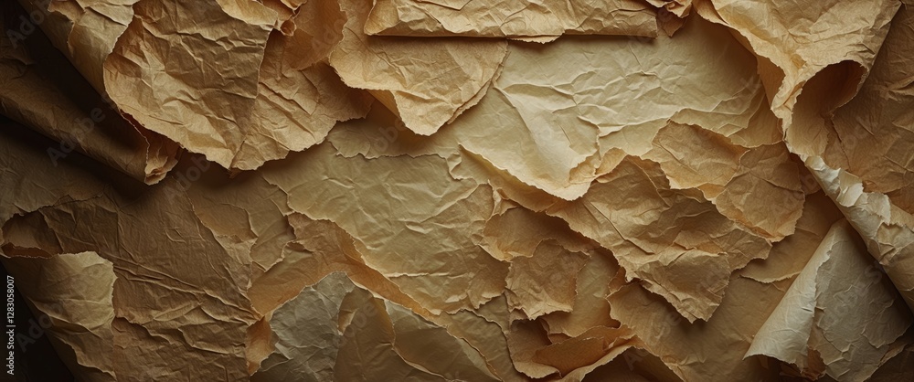 Poster textured vintage parchment paper background with crumpled layers creating a grunge effect suitable f