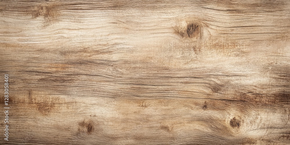 Poster rustic wooden texture in warm brown tones featuring distinct grain patterns and knots creating a nat