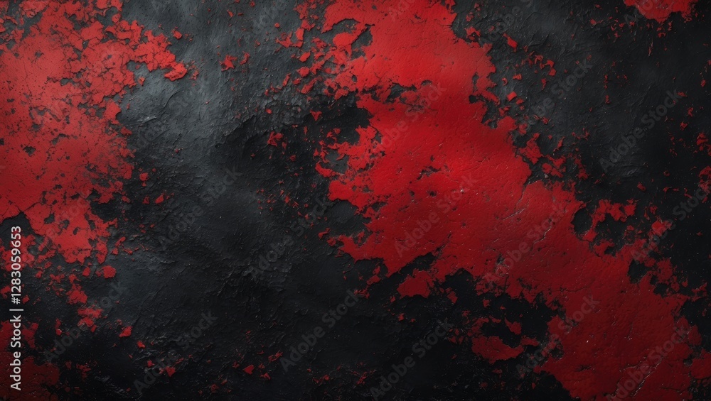 Aufkleber abstract grunge background featuring a blend of red and black textures with dynamic lighting effects