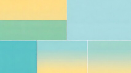 Naklejka premium Abstract Pastel Color Block Design, Gradient Background