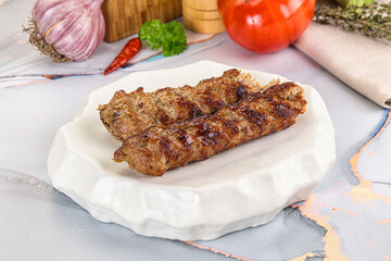 Beef kebab minced meat shashlik