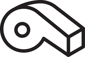 Whistle Outline Icon