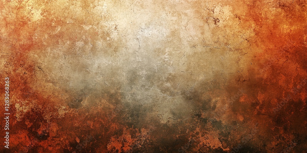Aufkleber textured background featuring warm orange and brown hues blending into a soft cream center, creating
