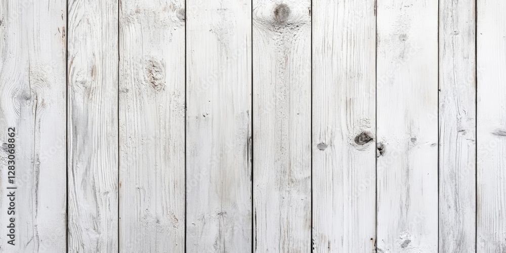 Aufkleber whitewashed wooden wall planks arranged vertically with varying shades and textures giving a rustic,