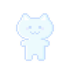 ピクセルアートなにゃんにゃんにゃんこ★PNG