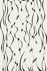 Fototapeta premium Minimalist Modern Wall Art Print Poster. Printable Poster Wall Decoration. Simple Line Poster Wall Decor, trend, modern, perfect for design in the living room, bedroom, kitchen, office