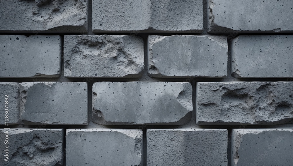 Aufkleber textured gray concrete wall with uneven surface and distinct stone patterns suitable for industrial 
