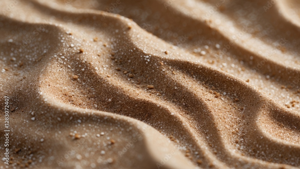 Poster textured sand surface with natural waves and fine grain detail ideal for background use in nature an