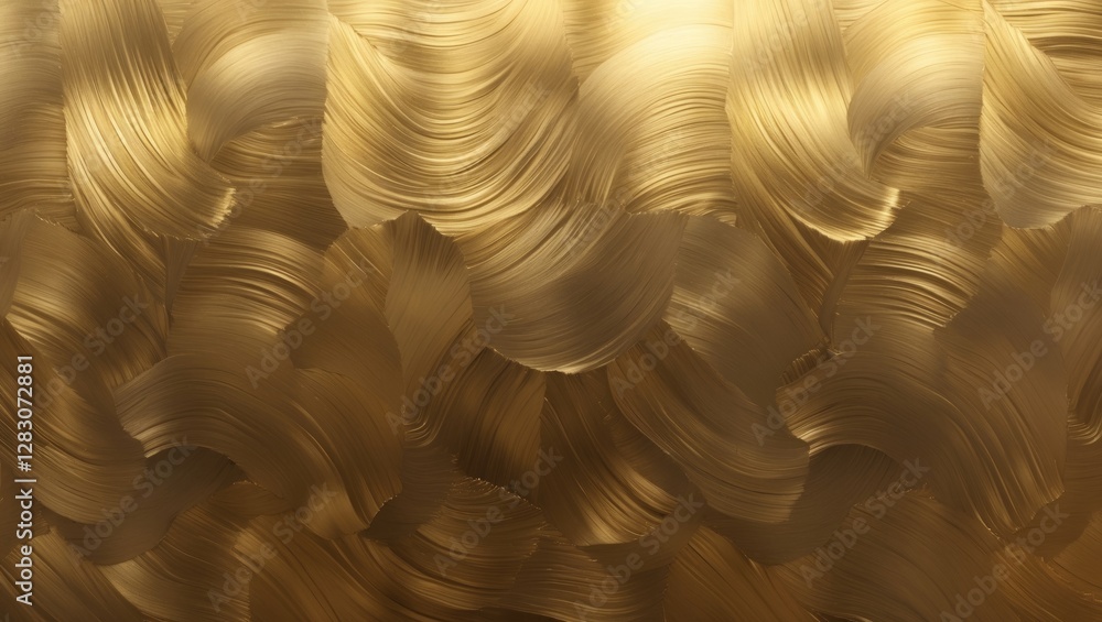 Poster brushed gold metal texture background with elegant swirls and patterns for sophisticated design proj