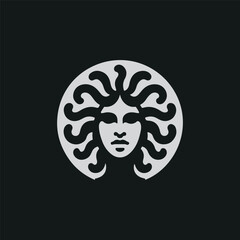 minimalist medusa logo