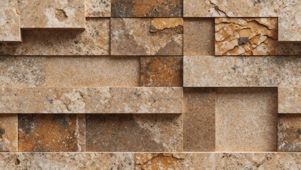 Beige and brown granite stone texture with abstract pattern suitable for backgrounds, wall designs, and interior architecture applications.