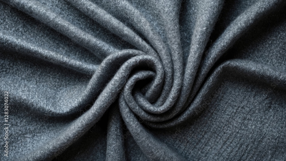 Poster grey woolen fabric close up showcasing its soft texture and intricate detail suitable for background